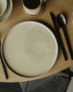 Talerz obiadowy ceramiczny WABI-SABI ⌀25 cm