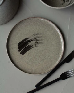 Talerz ceramiczny śniadaniowy KURAYOSHI DARK ⌀ 20 cm