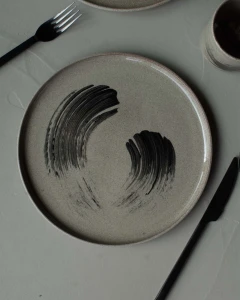Talerz ceramiczny obiadowy KURAYOSHI DARK ⌀ 25 cm